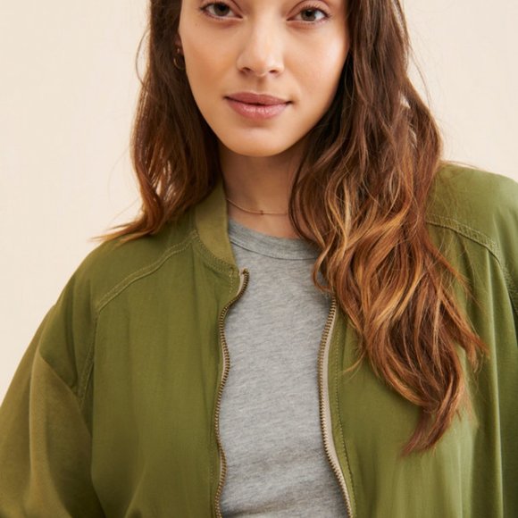 Free People We The Free Karma Bomber Jacket Top New S - Picture 2 of 9